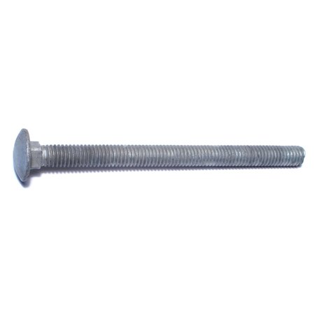 3/8""-16 x 5"" Hot Dip Galvanized Grade 2 / A307 Steel Coarse Thread Carriage Bolts 5PK -  MIDWEST FASTENER, 35243